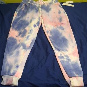NWT Womens tie dyed joggers